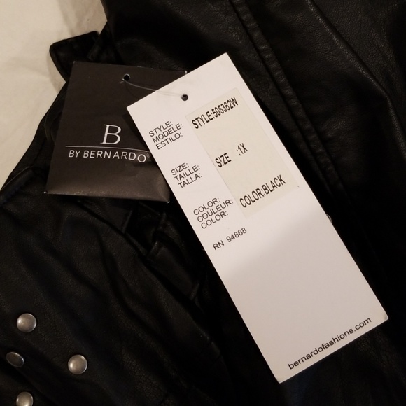Nwt Bernardo Faux Leather Jacket - Picture 7 of 7